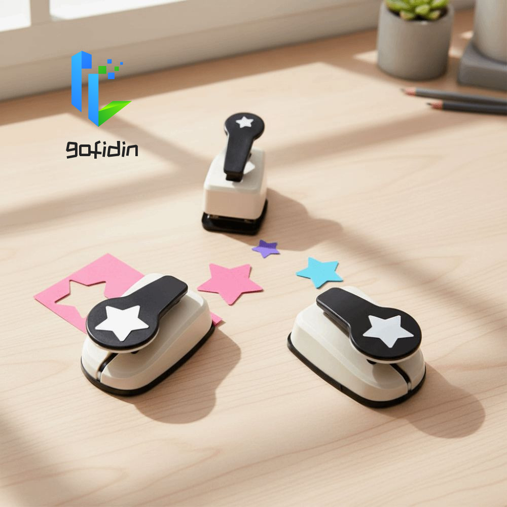 GOFIDIN Craft Hole Puncher, Arts Crafts Paper Card Scrapbooking Punches Maker, Scrapbooking Card Han
