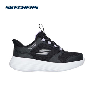  Giày Thể Thao Bé Gái Skechers GOrun 400 V2 Tetra Speed - 303855L-BLK Air-Cooled Memory Foam 