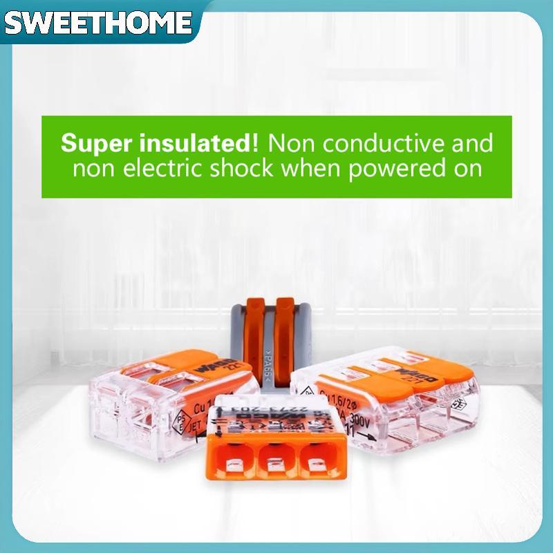 SWEETOME Nhà ga dây Wago chính hãng 221-412 221-413 221-415 221-2411 221-612 221-613 221-615 221-482