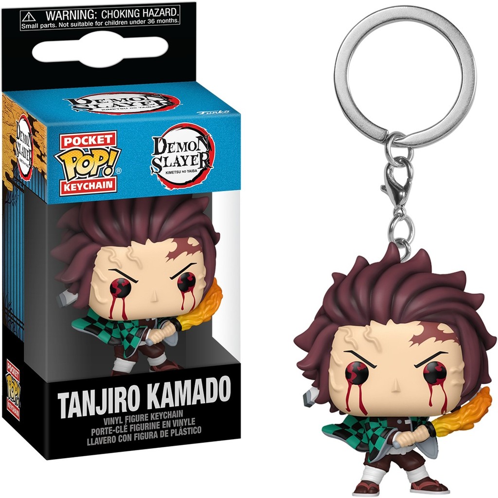 Funko Pocket Pop Móc khóa Demon Slayer - Đồ chơi móc khóa Tanjiro Kamado