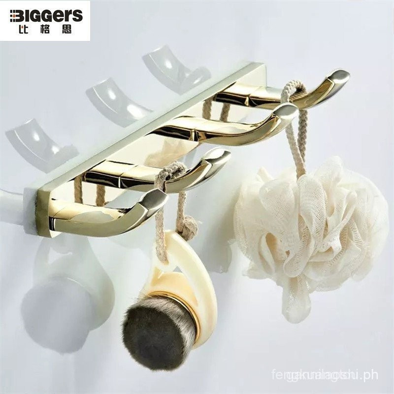 Biggers vệ sinh Sang trọng màu vàng đồng phòng tắm quần áo móc áo choàng móc khăn móc 4 móc APCZ 9NZ