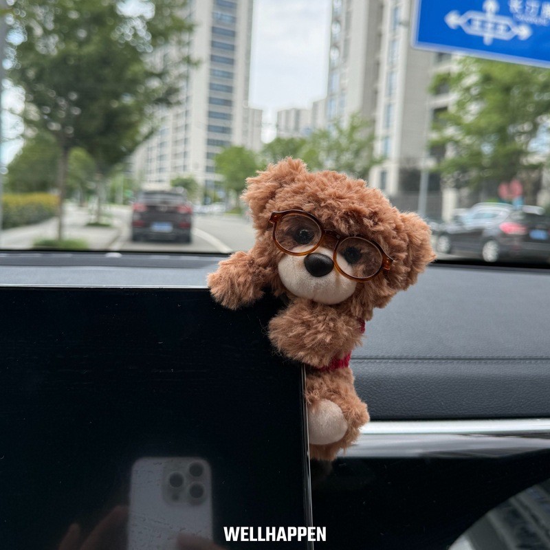 Car Decoration Funny Doll Dashboard Screen Lying Decoration Doll Lying Car Cute Bear TRyK