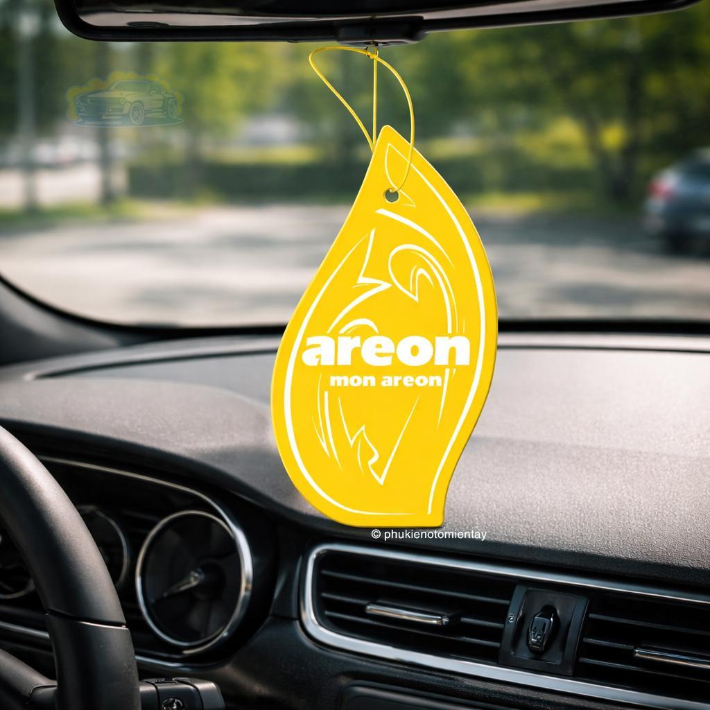 Areon Combo 10 Cái Lá Thơm Treo Xe Ô Tô Hương Vanilla Choco Khử Mùi Tốt Trang Trí Nội Thất Xe Hơi Nhập Khẩu Chính Hãng 3