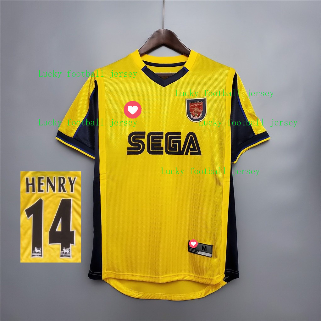 2000-2001 Arsenal Sân khách Retro Bóng đá Jersey AAA + 00-01