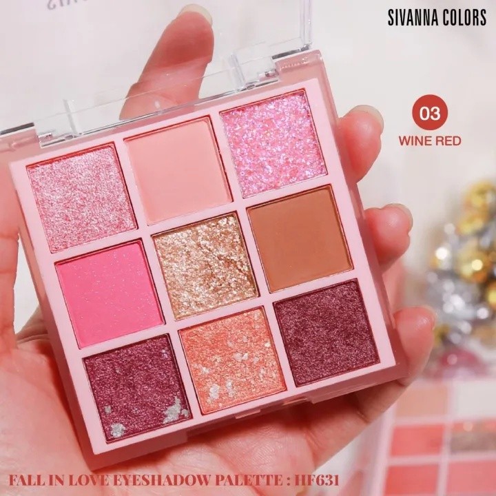 Phấn Mắt Sivanna Colors Fall In Love Eyeshadow Palette