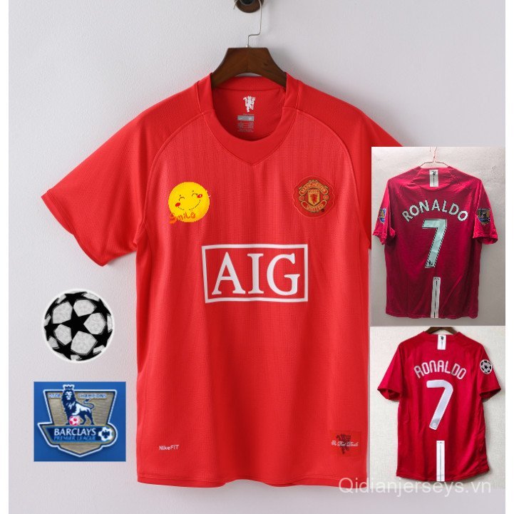Áo thi đấu sân nhà Manchester United 2007-2008.#RONALDO S-2XL