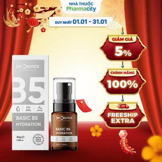  DrCeutics Tinh Chất Cấp Ẩm & Làm Dịu Da Basic B5 Hydration  30g Chai  