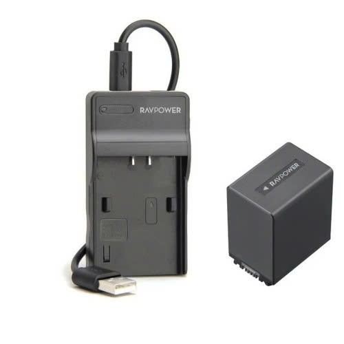 Bộ Pin Sạc Ravpower NP-FV100A cho Sony AX55, AXP55, AX100, AX700... - Mới