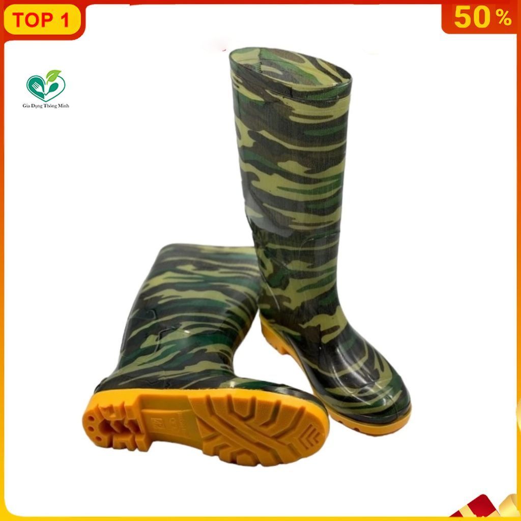 Ủng Rằn Ri Nam Trường Thịnh - Ủng Đi Mưa, Lao Động Nhựa PVC Cao Cấp Chống Thấm Nước CAO CẤP