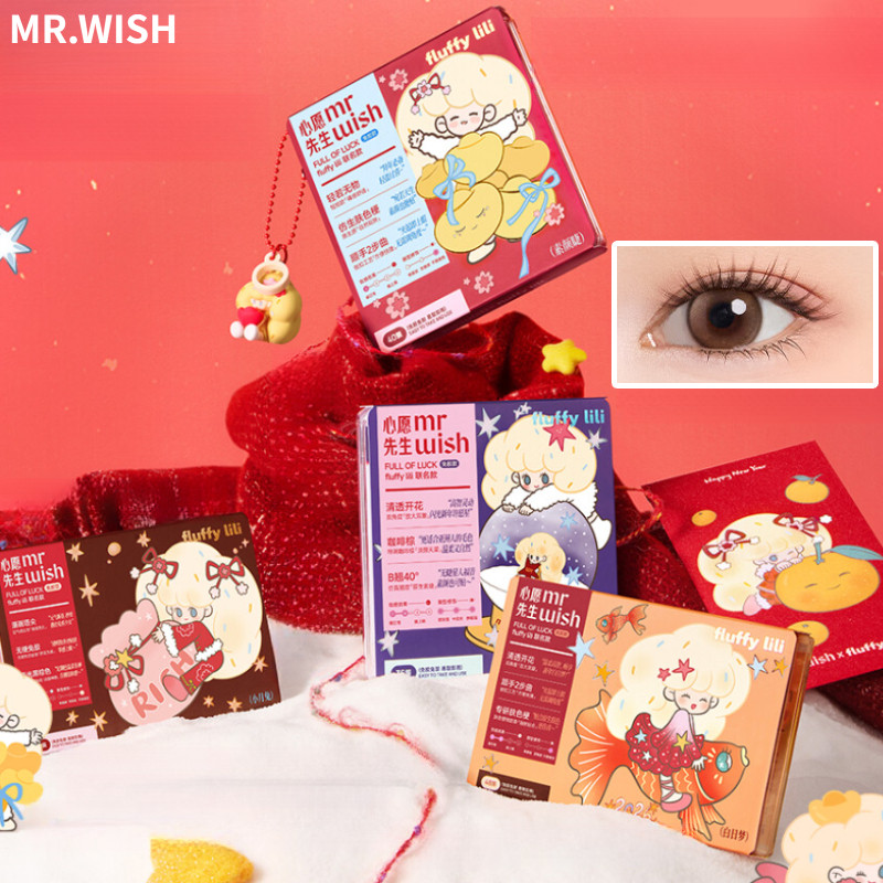 MR.WISH Mi giả không keo, tự nhiên, lâu trôi, thân mi mảnh