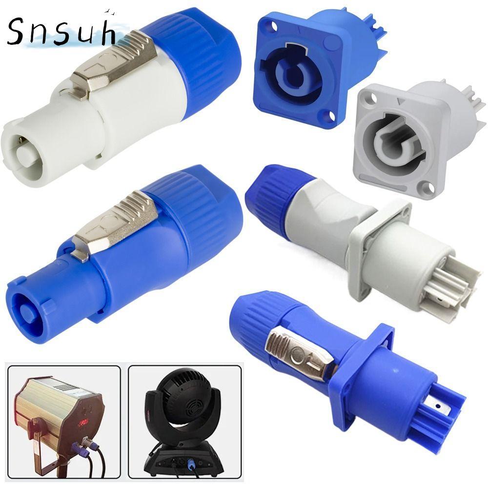 SNSUH NAC3FCA NAC3FCB AC Nam Cắm, 20A 3 PIN Powercon Connector, 3 Pin Nam Cắm Màu Xanh Trắng 250V Ổ 