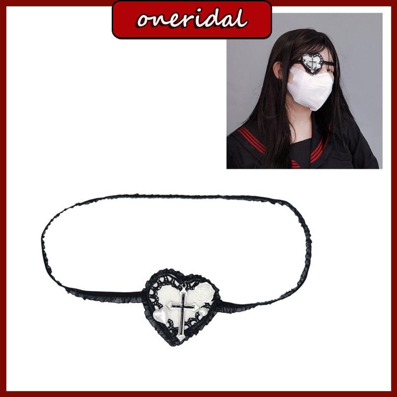 Mặt nạ mắt hình tim Gothic Lolita - ONERI