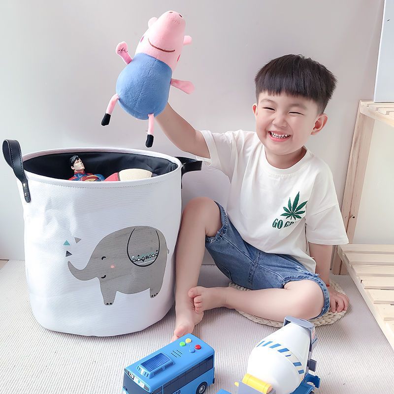 New Product#[1067People Collection]Children's Plush Toy Storage Basket Clothes Storage Box Organizer