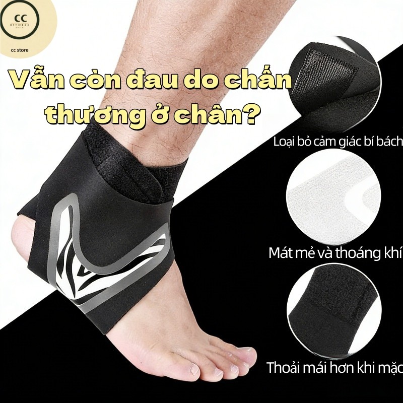 Đai Bảo Vệ Mắt Cá Chân Bảo Vệ Ngăn Chấn Thương Bong Gân Thể Thao Gym Chạy Bộ Pickleball Thoáng Khí