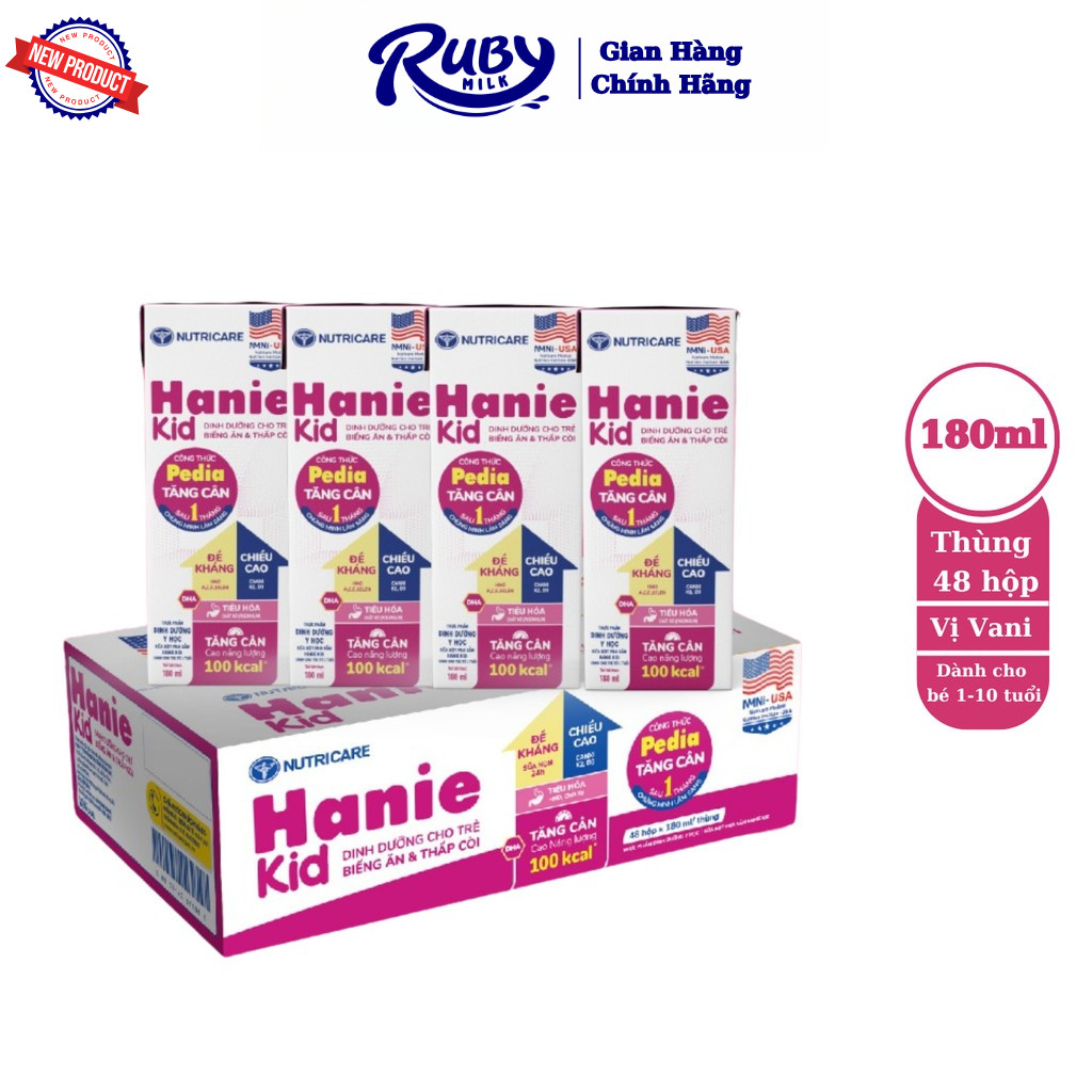 Sữa pha sẵn Hanie Kid 110ml, 180ml của NutriCare