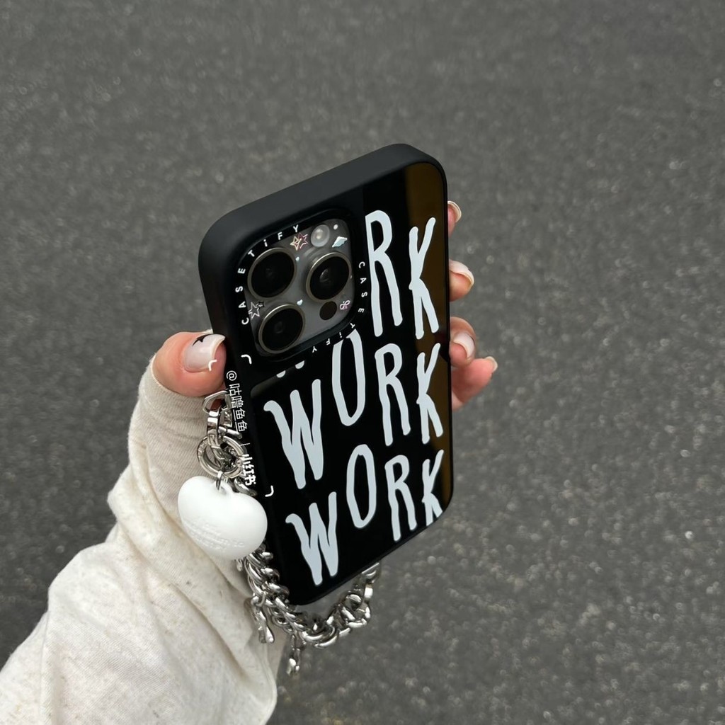Ziyu WORK I Love WORK Apple 16pro Ốp Điện Thoại iPhone15 Mirror 14 Phong Cách Hợp Thời Trang 12 Cứng