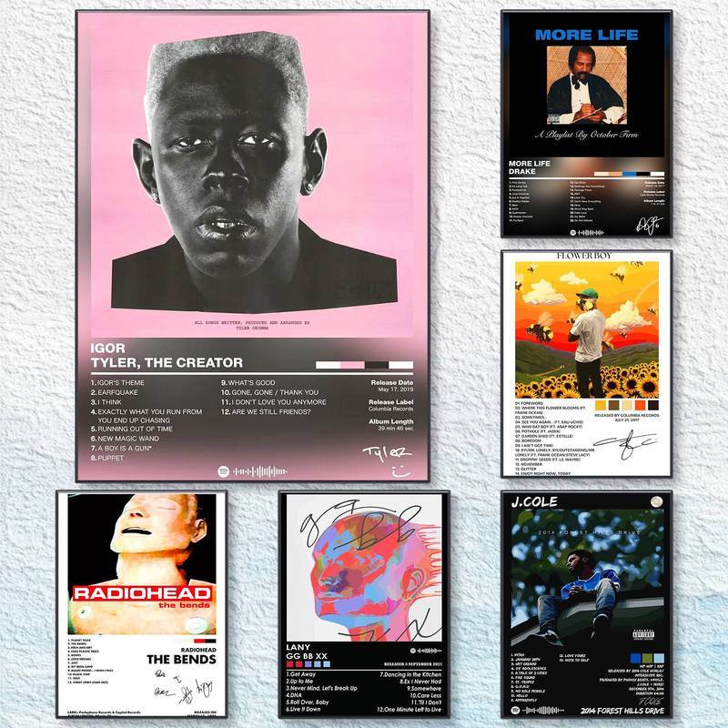 Tyler The Creator Igor Album Poster Không Khung Chống Thấm Nước HD Canvas Nghệ Thuật Hip Hop Phong C