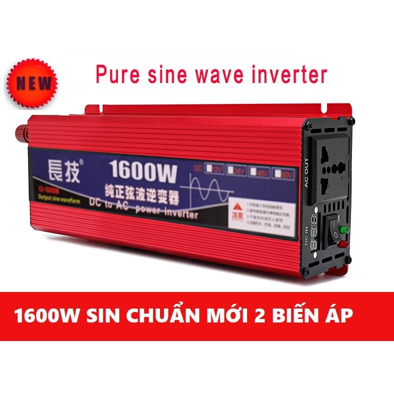 Bộ Kich Điện Inverter 24v Công Suất 1600w Sin Chuẩn-Đổi Nguồn DC 24v Lên 220v Công Suất 1600w Sin Ch