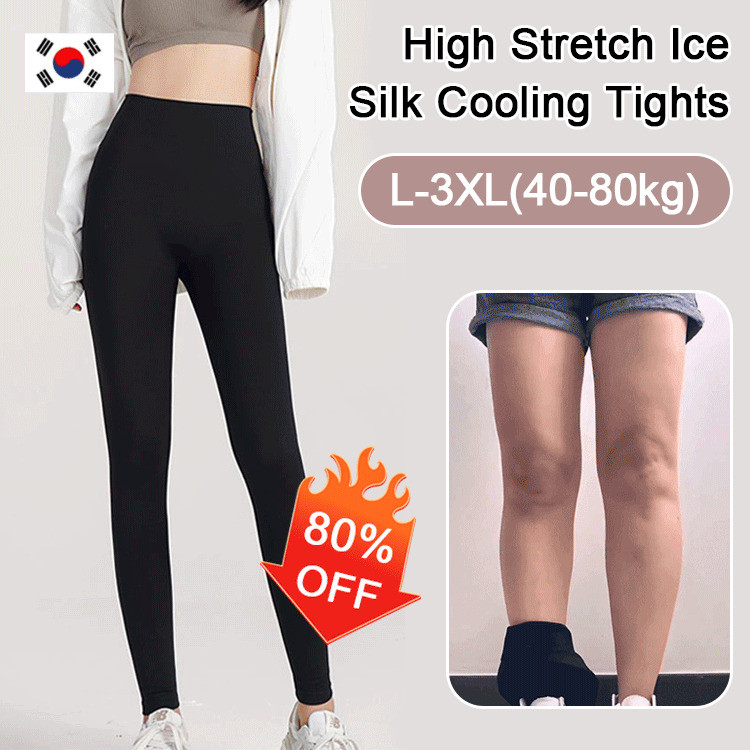 【Sweat-Wicking and Secure】 Women's Ice Silk Summer Leggings Women's Leggings/Summer Pants/Sports Leg