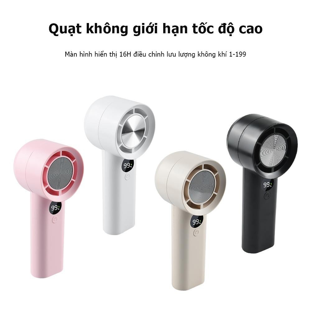 2025 High Speed Handheld Fan, 100 Speed Cold Air Fan, Portable Charging Small Turbofan