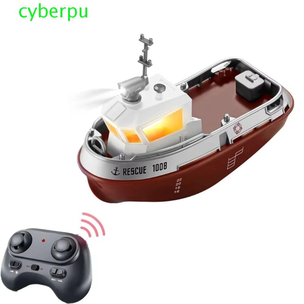 CYBERPULSE RC Tugboat, Tàu điều khiển từ xa động cơ kép tỷ lệ 1: 32, Đồ chơi mô hình sinh nhật Điện 