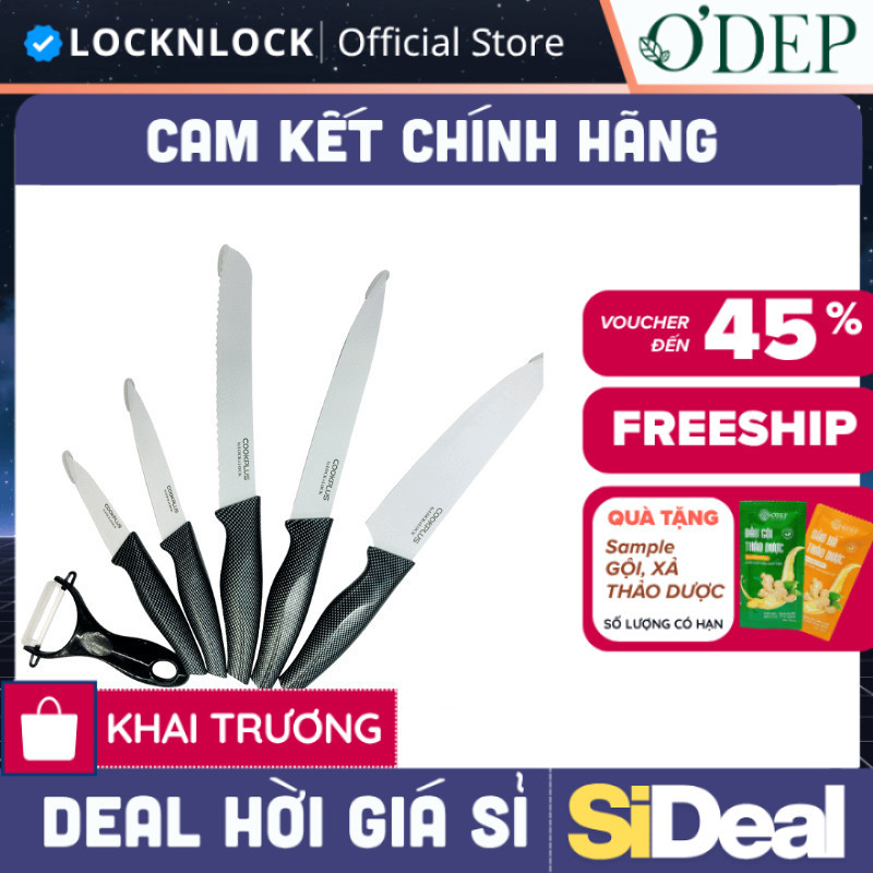 Bộ dao 6 món LocknLock CKK101S01 - SIDEAL SIL