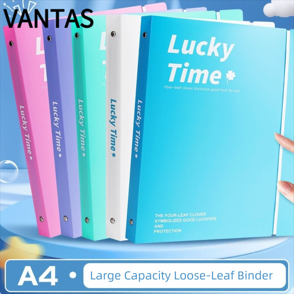 Thư mục tập tin VANTAS A4, Thư mục dữ liệu chống bụi 3 lỗ, Dung lượng lớn PP Ring Binder Folder Lưu 