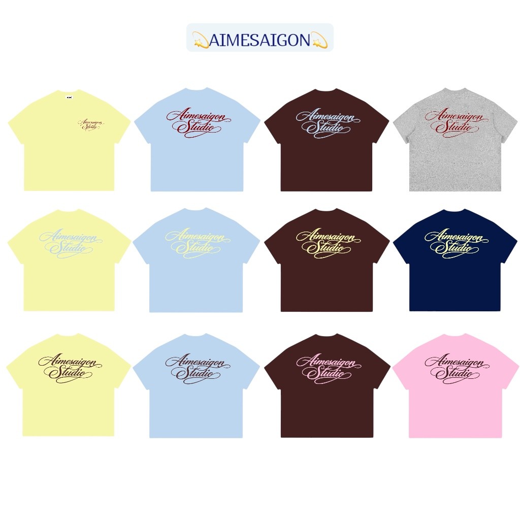 [NEW] A6 Aimesaigon Áo Thun Boxy Local Brand Form Rộng Tay Ngắn Cotton 250gsm "CHỮ KÍ" Nam Nữ Unisex Hot Trend Mùa Hè | BigBuy360 - bigbuy360.vn