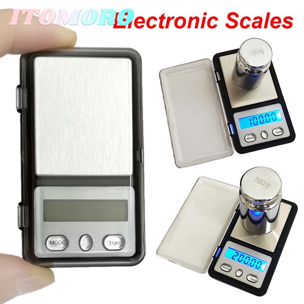 Cân điện tử ITOMARO Cân bằng trọng lượng di động Đèn nền Cân Jewerly