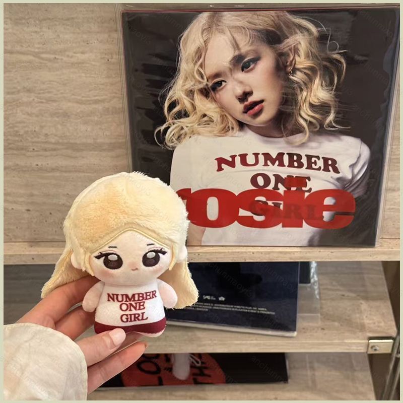 DC3 BLACKPINK Jennie Kim Rose Plushie Dễ Thương Sang Trọng Ngôi Sao K-pop Merch Túi Charm Móc Khóa