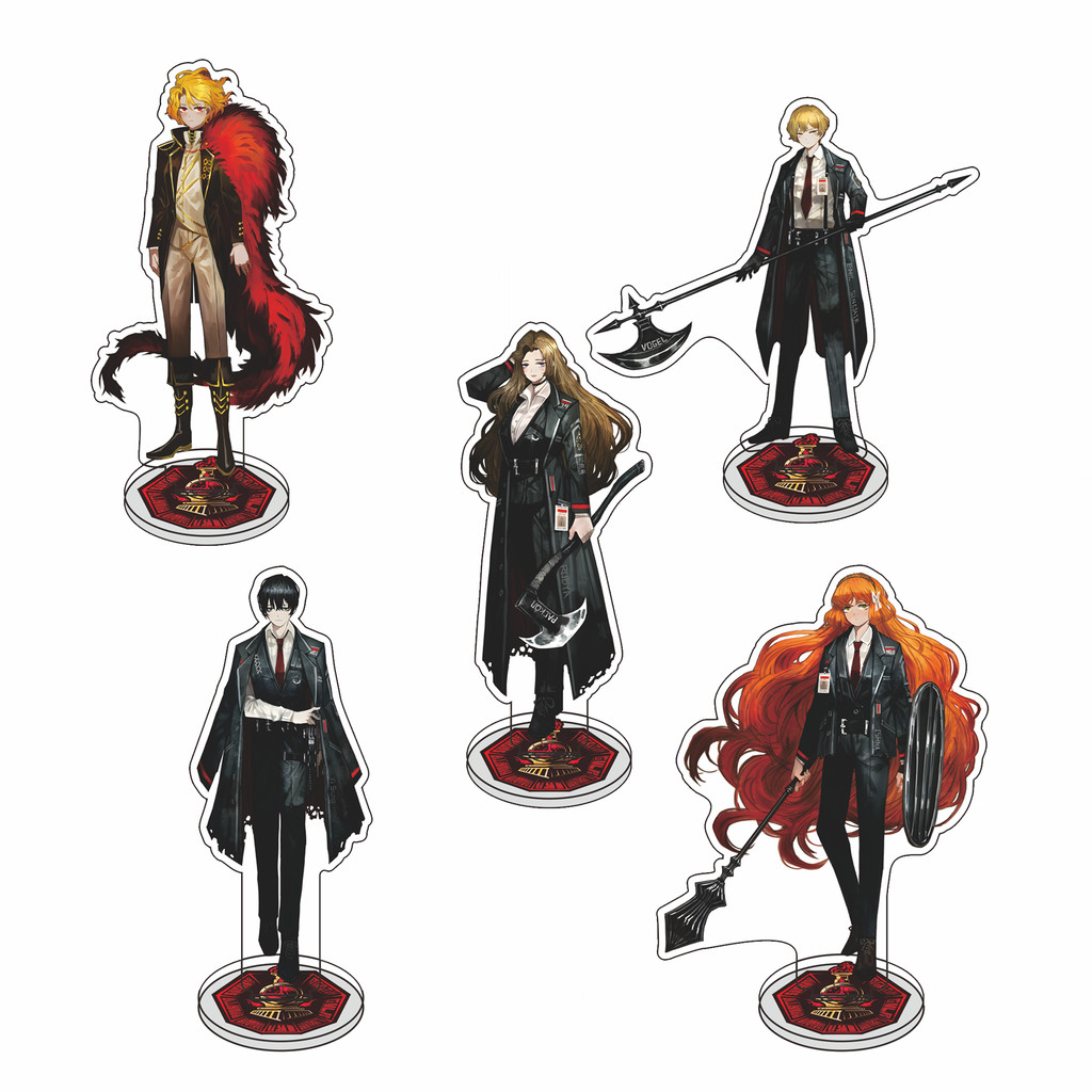 Limbus Company Yi Sang Acrylic Stand Faust Keychains Model Figure Display Anime Goods Collection Des