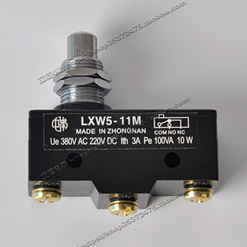 Zhongnan Thương hiệu Stroke Micro Switch LXW5-11M Ghế Bakelite tiếp xúc màu bạc