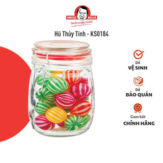 Hũ thủy tính nắp cài 800ml uncle bills ks0184