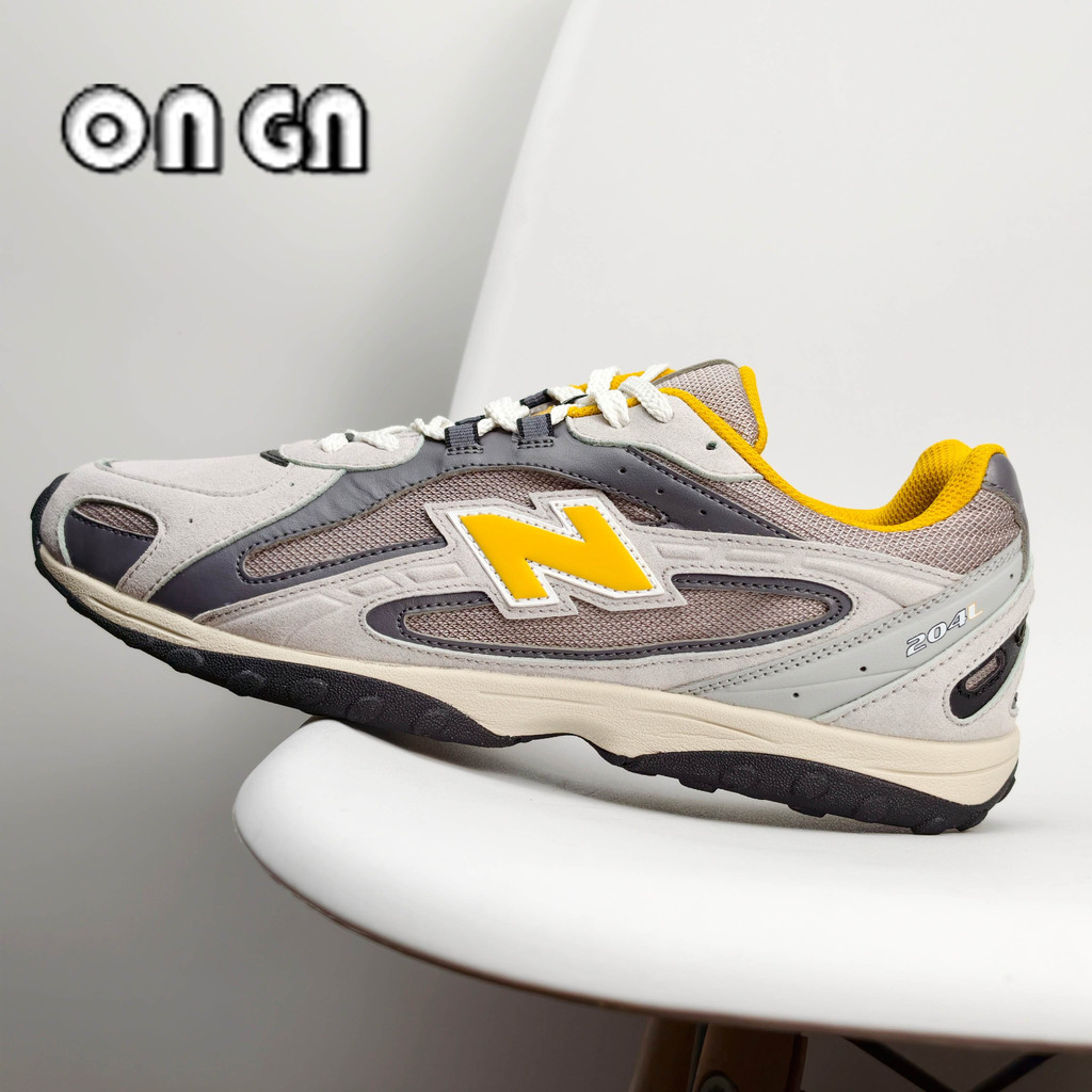 Giày New Balance 204L nam nữ da thật kết hợp vải thoáng khí retro dáng thấp