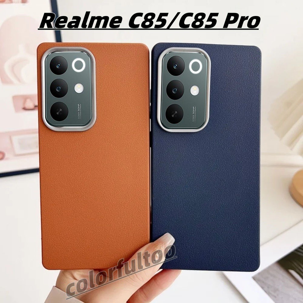 Ốp điện thoại họa tiết da mờ mềm đơn giản Realme C85 2025 cho Realme C85 Pro C 85Pro C75 C75X Realme