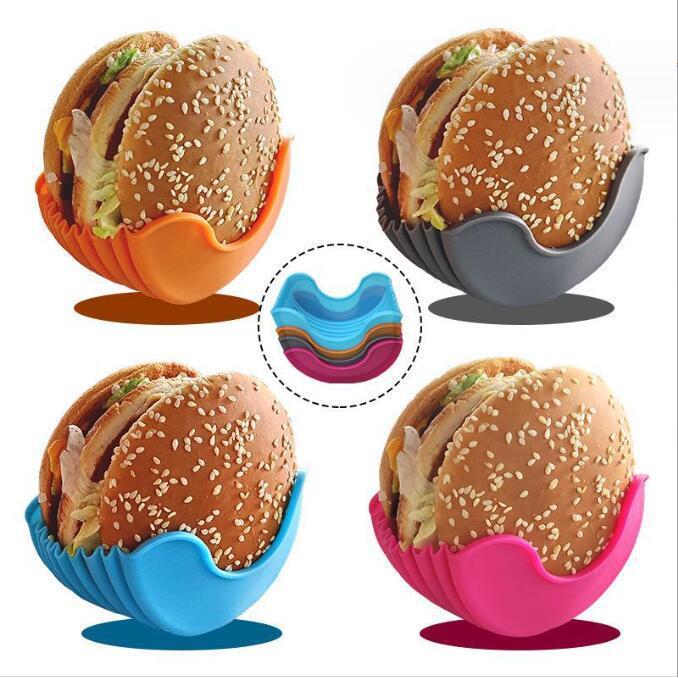 Xuyên Biên Giới Burger Buddy Burger Hộp Cố Định Giá Đựng Bánh Sandwich Burger Silicone Giá Burger Hộ