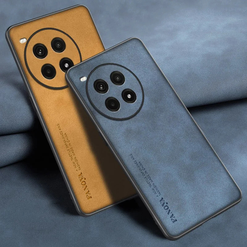 Dành Cho OnePlus Ace 3 Pro Ốp Lưng Da PU Sang Trọng Ốp lưng OnePlus Ace 3 Ace3 Pro 5G Ốp Lưng Silico