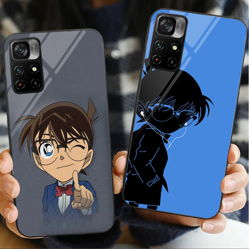 Ốp Điện Thoại Thủy Tinh Thám Tử Lừng Danh Conan 04 Cho POCO F3 F4 F5 M3 M4 M5 M6 4G X3 X4 GT NFC X5 