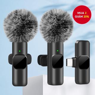Micrô không dây Mini Lavalier cho điện thoại thông minh PC để ghi Video âm thanh Vlog Giảng dạy trò chơi