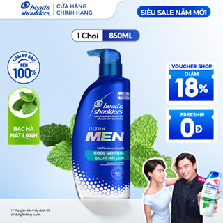  Dầu Gội HEAD & SHOULDERS Ultra Men Bạc Hà Chai 850ML 
