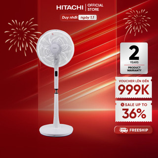  Quạt đứng động cơ DC Hitachi LF-D6RCWM có remote và chế độ AI - Bảo hành 24 tháng 