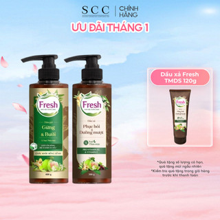  Phiên bản mới - Dầu Gội Fresh Thảo Mộc Dưỡng Sinh 480g  Sạch Gàu Mềm Mượt   Chắc Khỏe Bồng Bềnh  