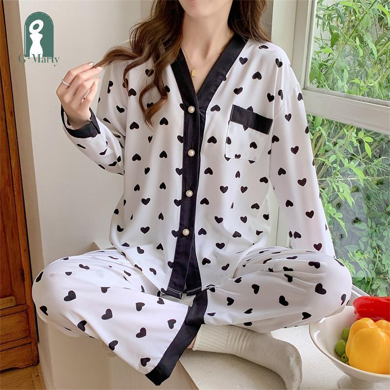 Bộ đồ ngủ nữ Gmarty Four Seasons - Quần dài tay ngọt ngào