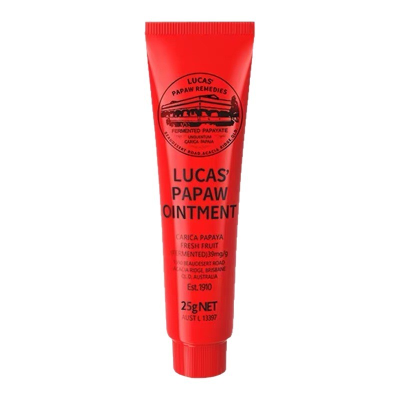 Lucas Australia Lucas Papaya Cream Baby Buttocks Lip Balm Nữ Dưỡng Ẩm Dưỡng Ẩm 25g / 75g Bảo Vệ Môi 