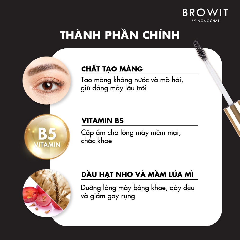 Macara Định Hình Chân Mày Browit Setting EyeBrow Mascara #02 Dark Caramel 2g | BigBuy360 - bigbuy360.vn