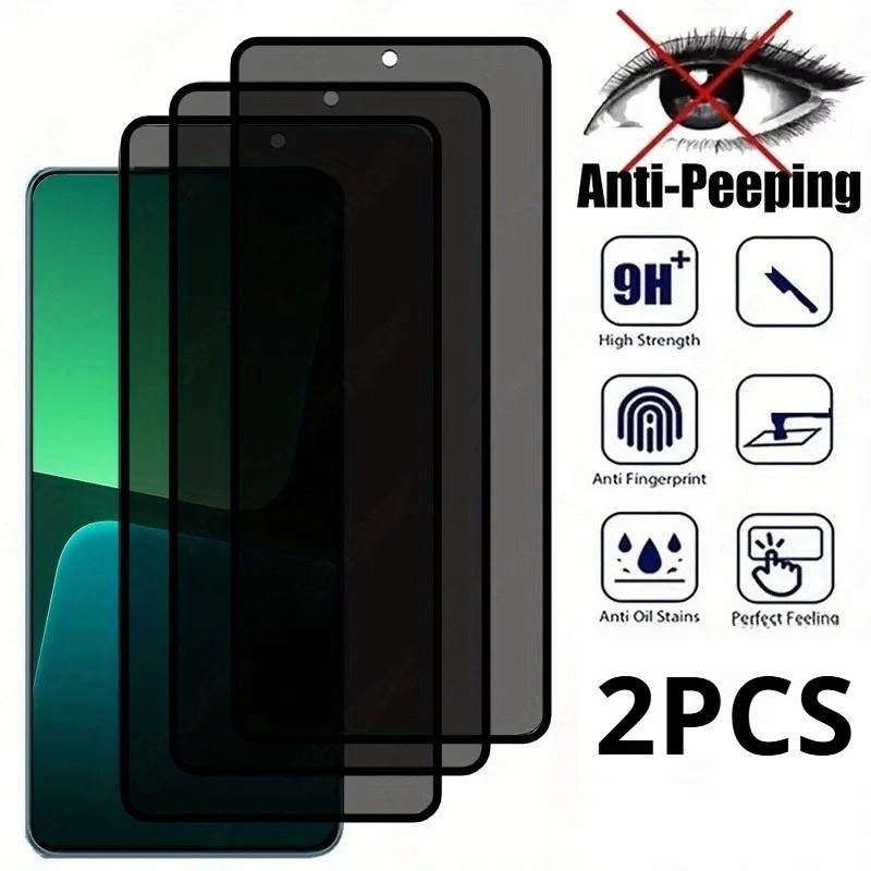 1-2 Chiếc Riêng Tư Cạnh Đen Kính Cường Lực Cho HTC U23Pro U23 U20 5G Pro Bảo Vệ Màn Hình Chống Sốc C