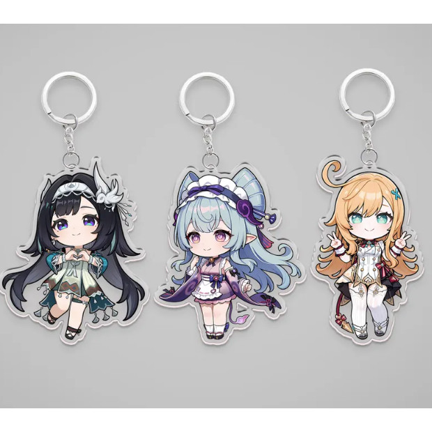 Genshin Impact Acrylic Keychain - Yan Lan, Mizuki, Escoffier