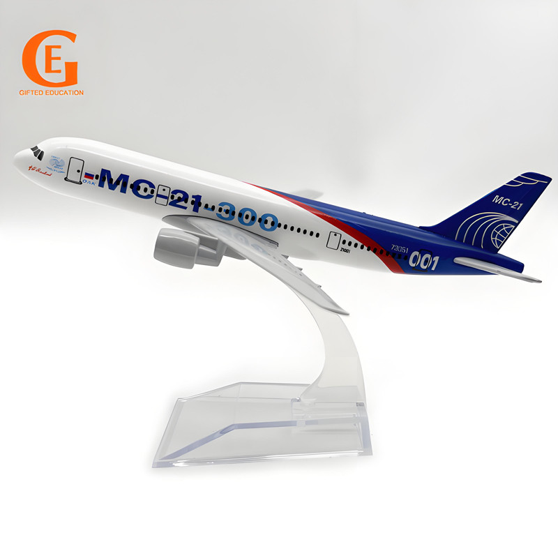 Nga Airlines MC-21 Máy Bay Mẫu MC21 Máy Bay Diecast Kim Loại Máy Bay Aeromodeling Trang Trí Quà Tặng