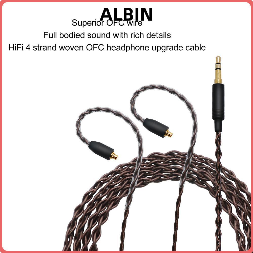 Cáp âm thanh tai nghe ALBIN 3,5mm, Dây nâng cấp tai nghe cắm và chạy linh hoạt, Cáp âm thanh tai ngh