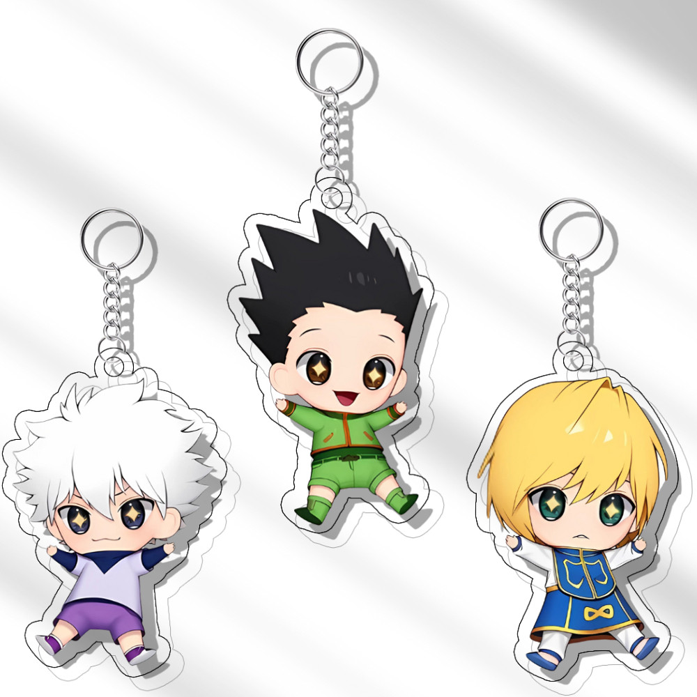 Hunter X Hunter Chibi Keychain | Gantungan Kunci Chibi Hunter X Hunter UV Printed 2 Sisi on enir